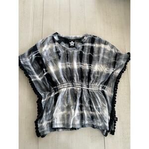 Pixie Lane Tie Dye Bamboo Poncho 18-24 Months EUC